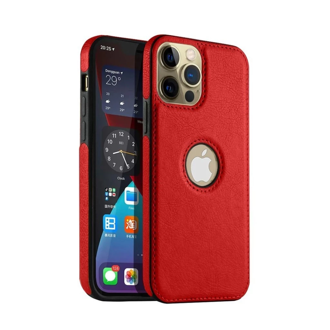 Case de Couro iPhone - Artisan Vermelho