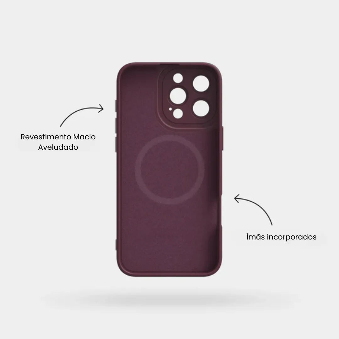 Case de Silicone Pupil Vinho iPhone