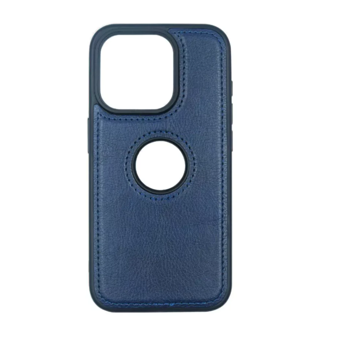 Case de Couro iPhone - Artisan Azul Marinho