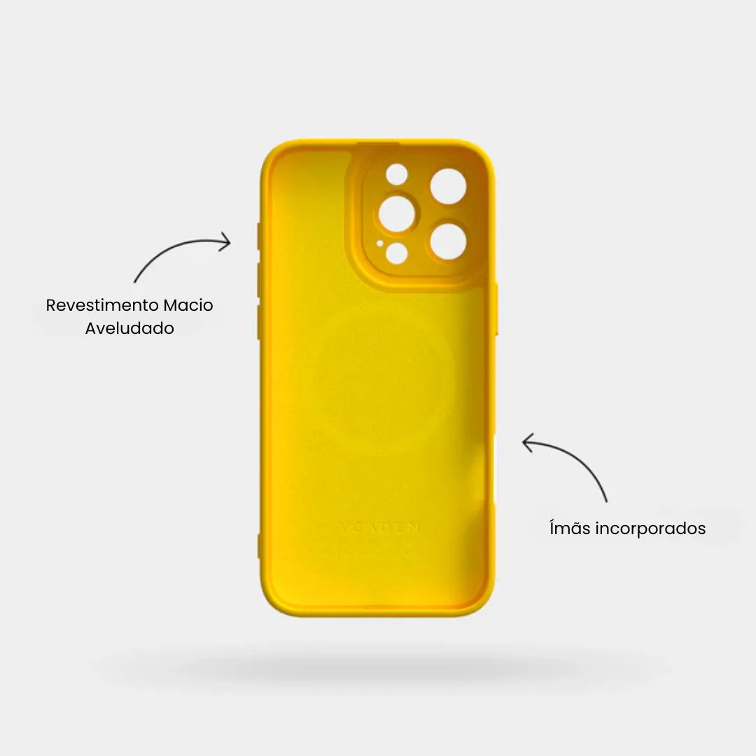 Case de Silicone Pupil Amarelo iPhone