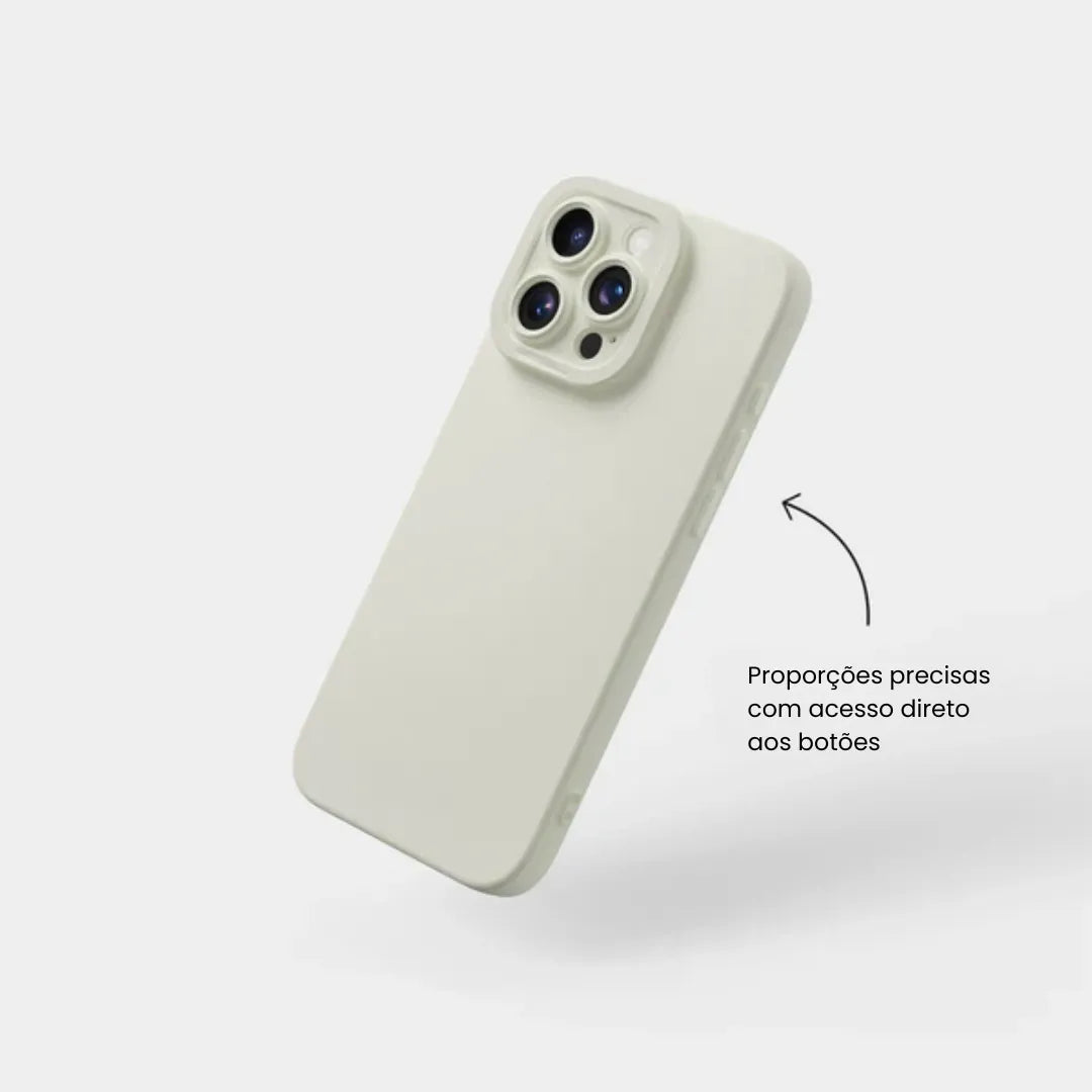 Case de Silicone Pupil Branco iPhone