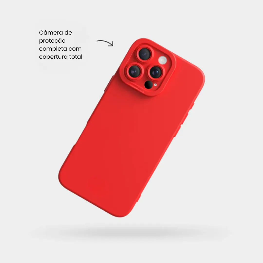 Case de Silicone Pupil Vermelho iPhone