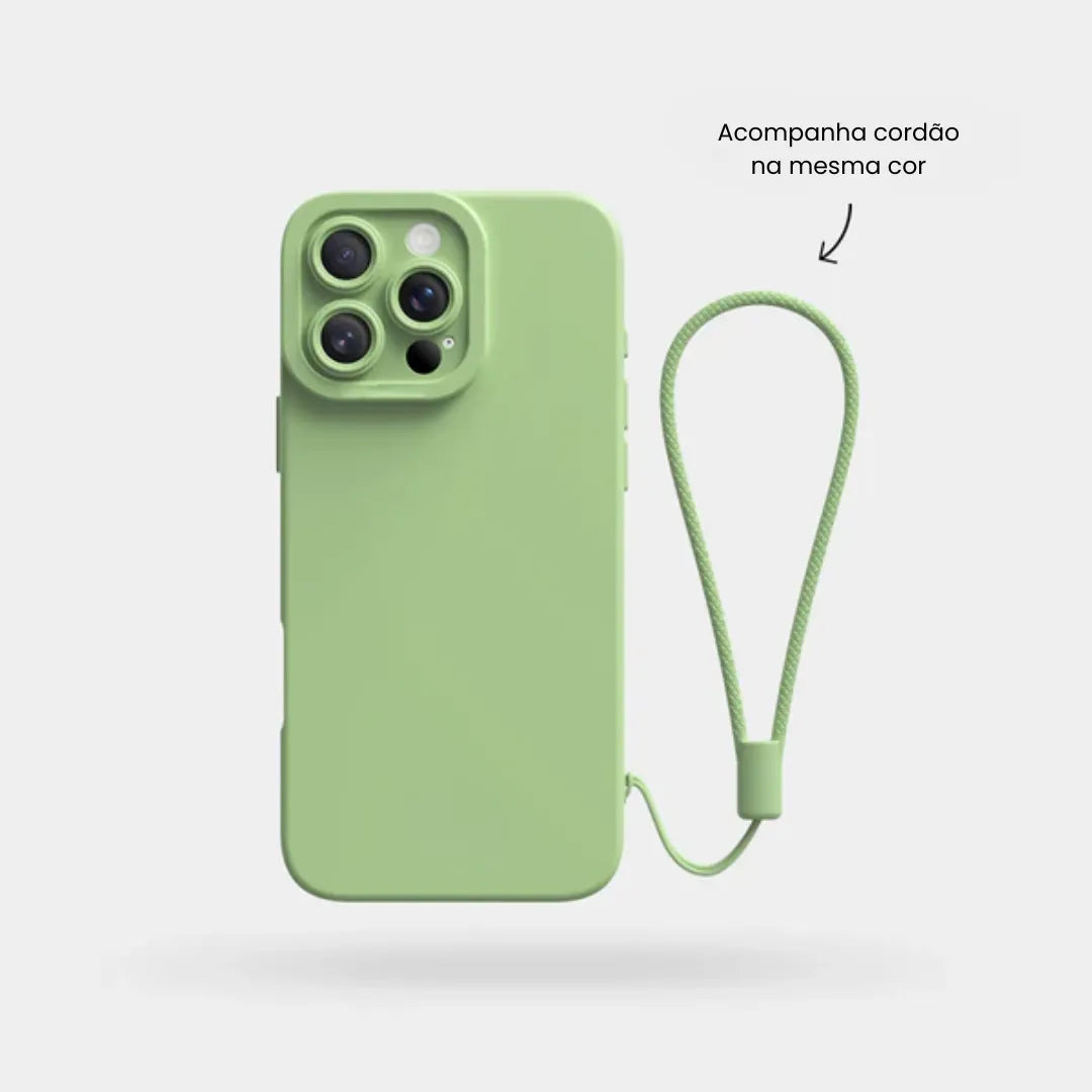 Case de Silicone Pupil Verde iPhone