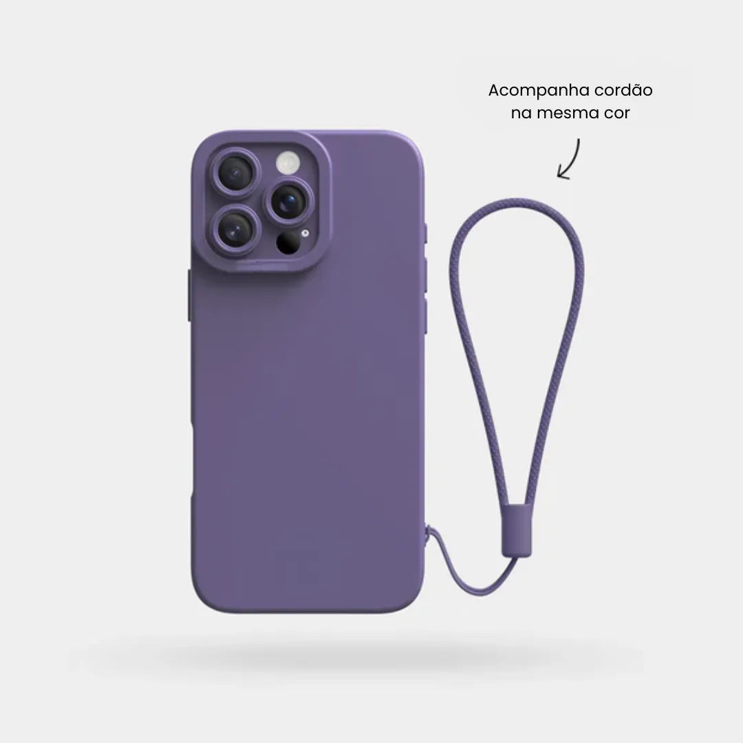 Case de Silicone Pupil Roxo iPhone