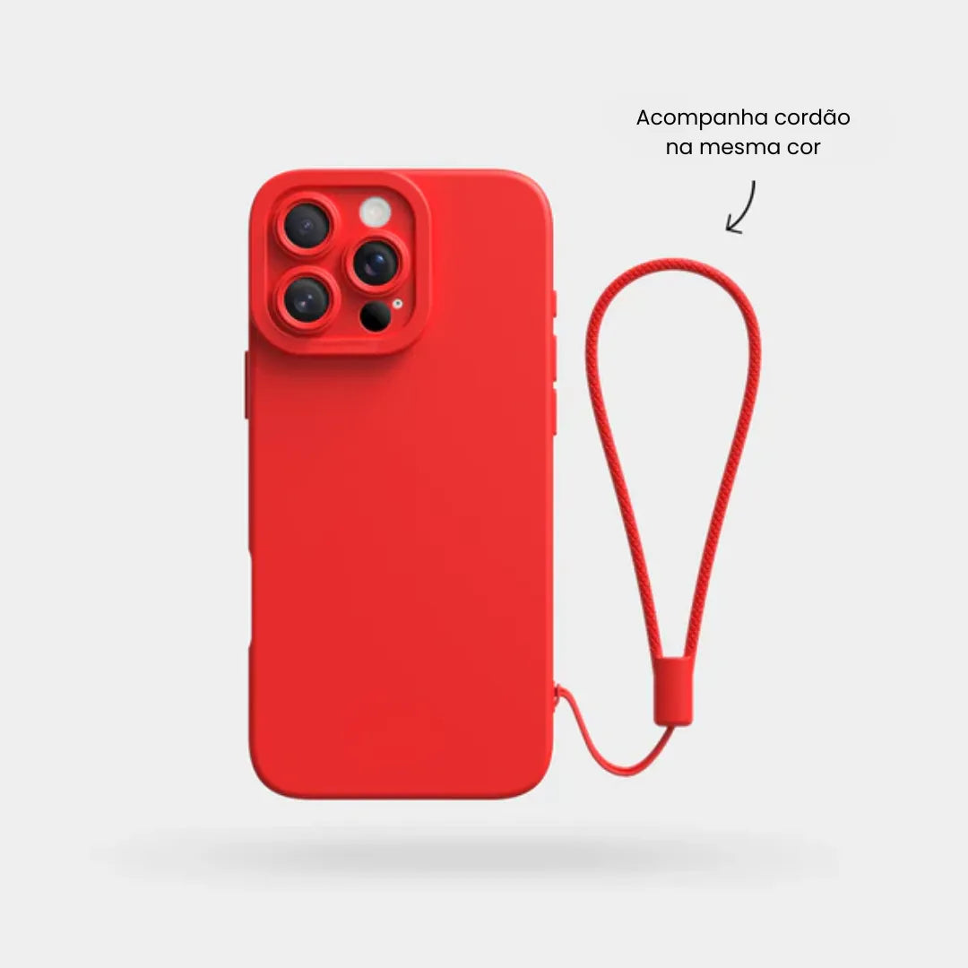 Case de Silicone Pupil Vermelho iPhone