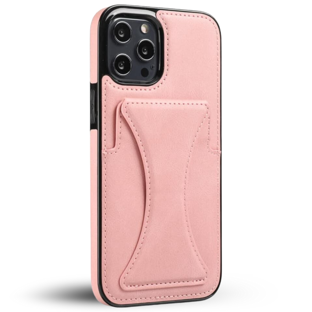 Case de Couro iPhone - SlimVault Rosa