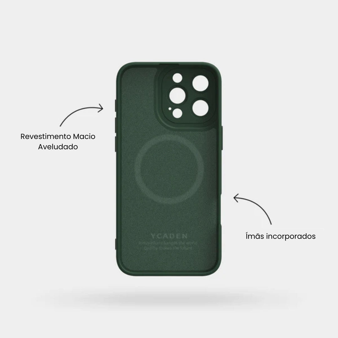 Case de Silicone Pupil Verde Militar iPhone