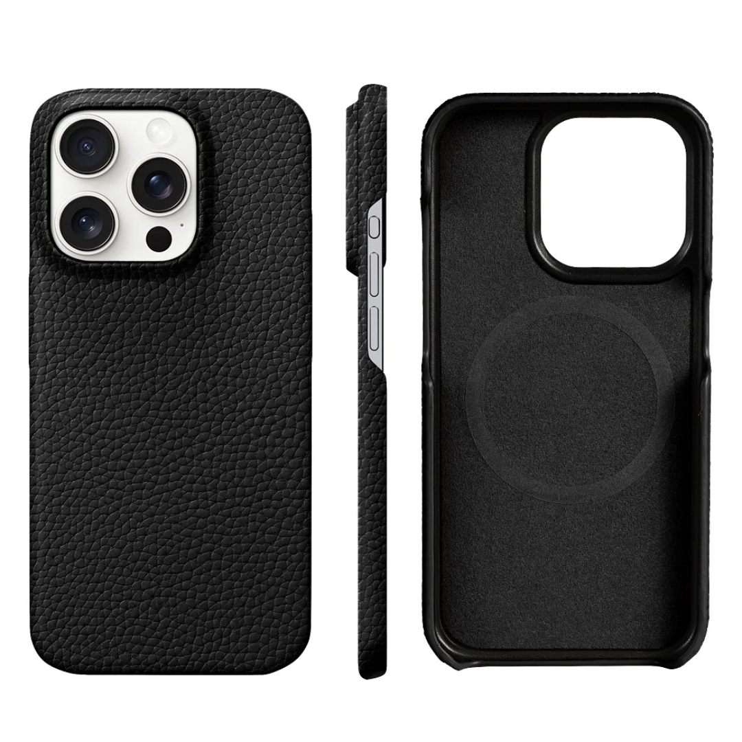 Case de Couro iPhone - Prestige Preto