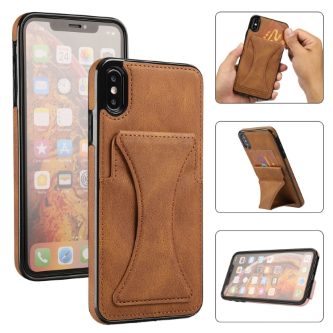 Case de Couro iPhone - SlimVault Marrom