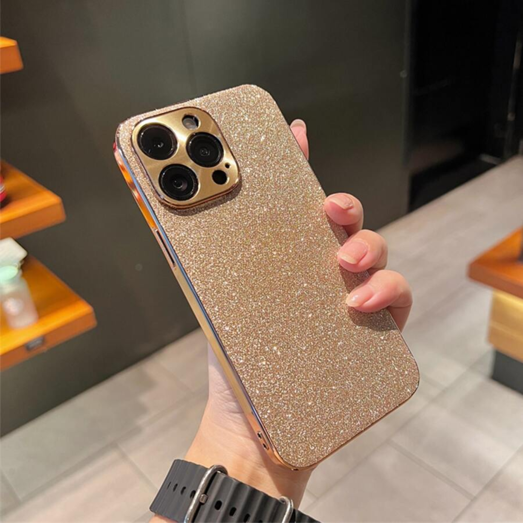 Case iPhone Glam - Strass Dourado