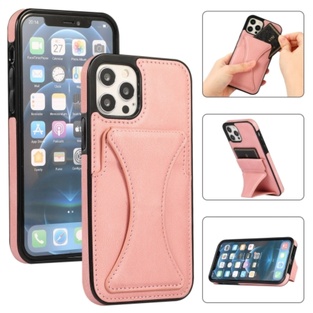 Case de Couro iPhone - SlimVault Rosa