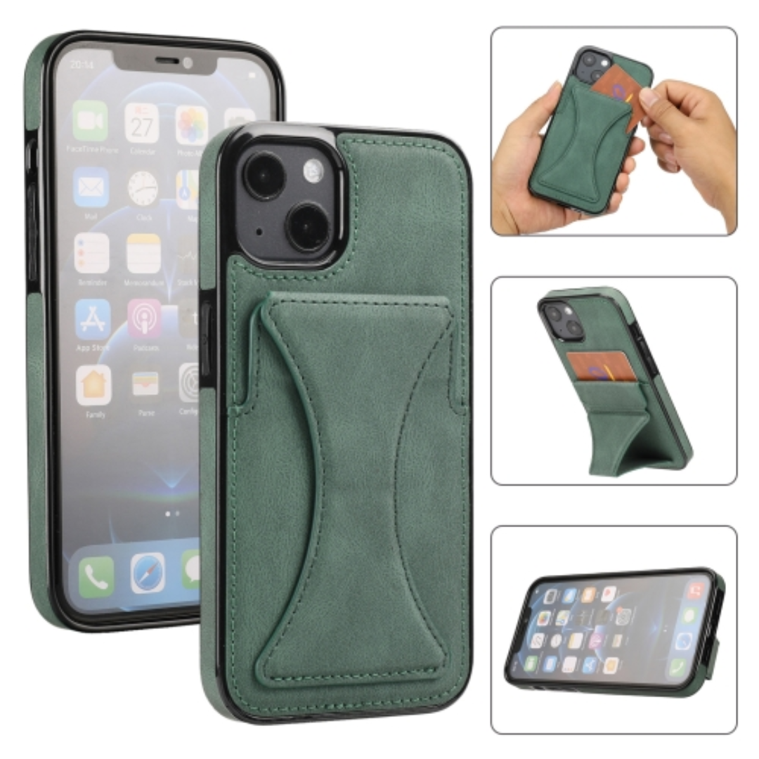 Case de Couro iPhone - SlimVault Verde