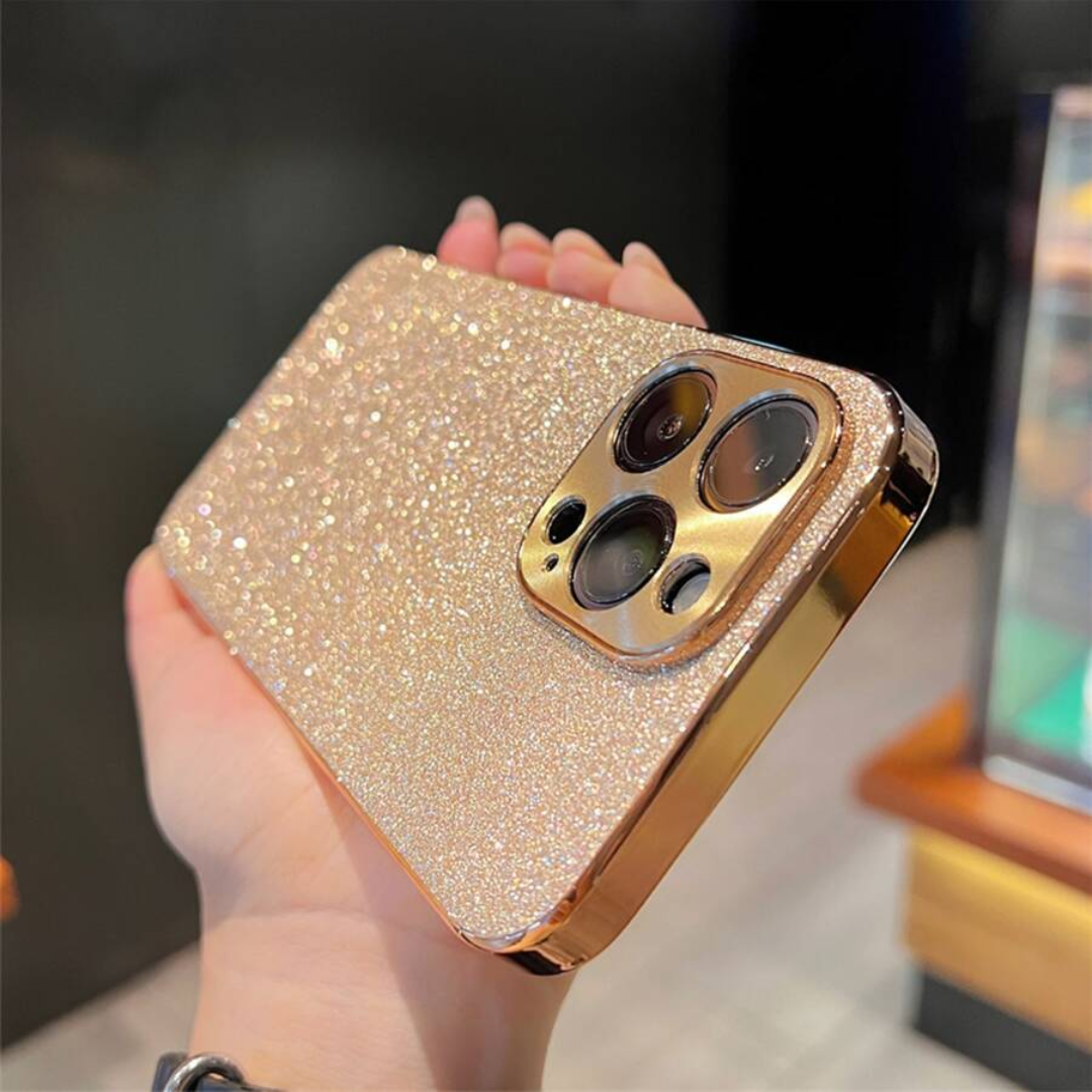 Case iPhone Glam - Strass Dourado