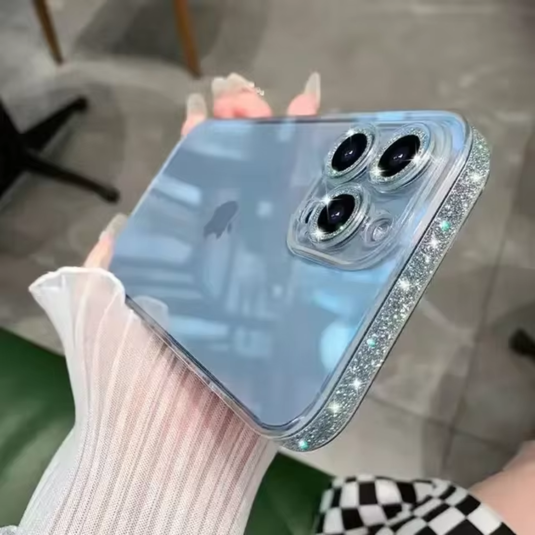 Case iPhone Glam - Glass Azul