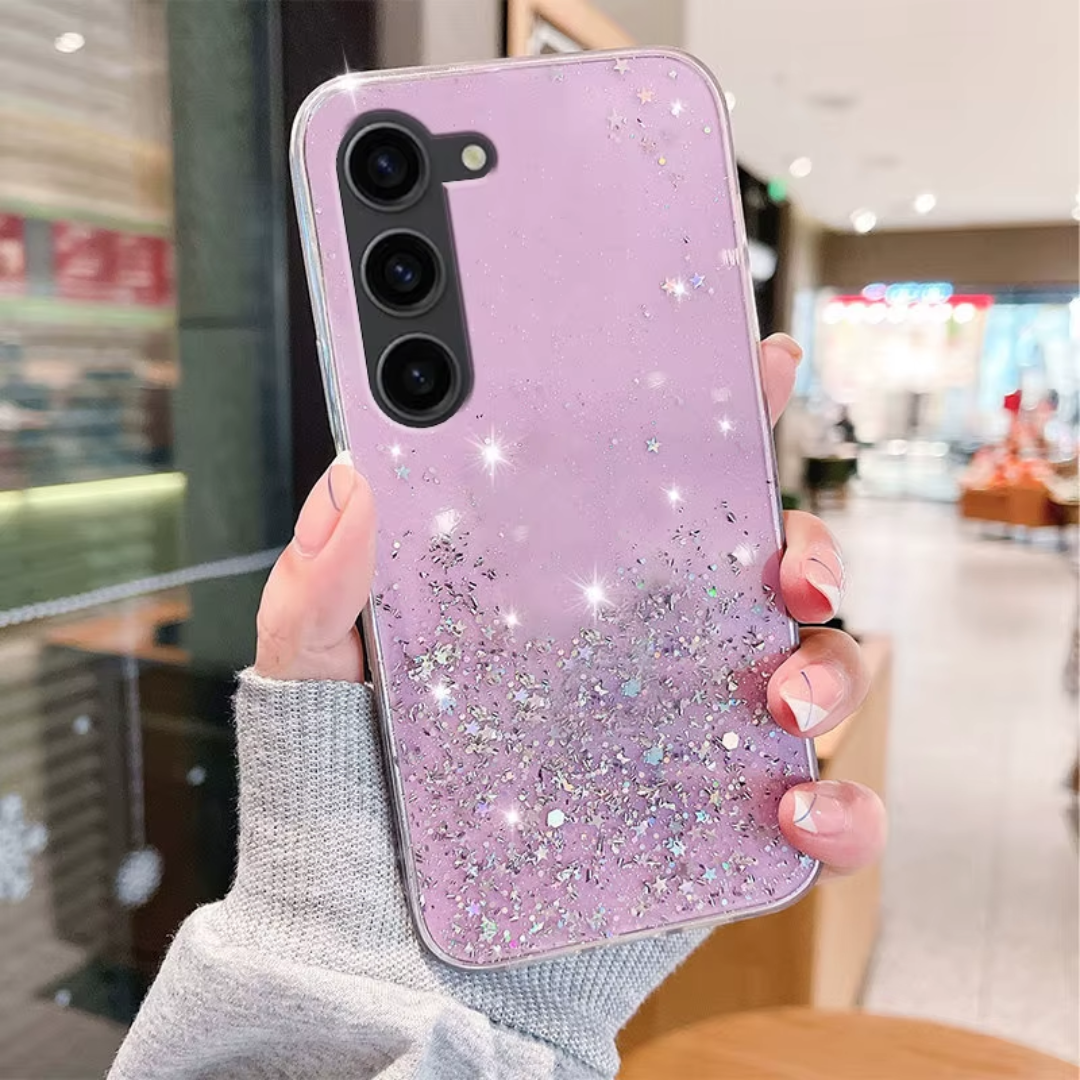 Case Samsung Galaxy Glam - Glitter Roxo