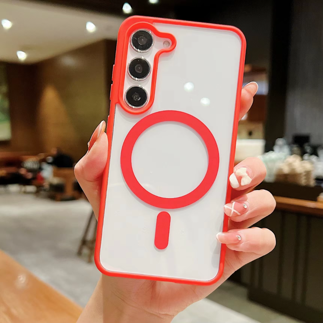Case de Silicone Samsung - Clear Essence Vermelho