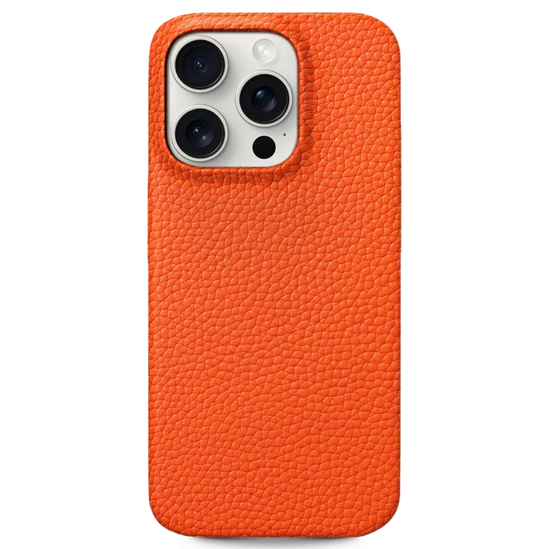 Case de Couro iPhone - Prestige Laranja